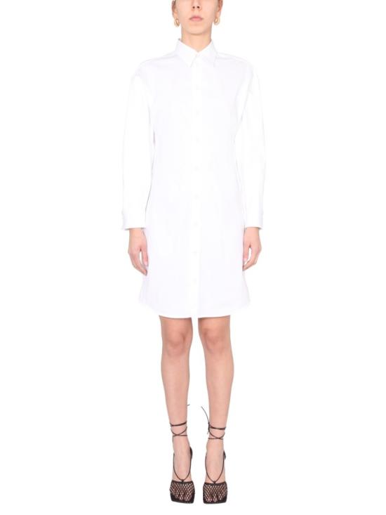  보테가베네타 미디 원피스 647409 VKIX09000 White - BOTTEGA VENETA