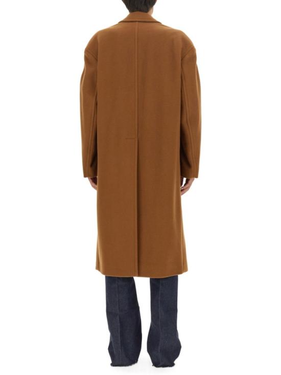  구찌 울 더블 브레스티드 코트 757813 ZACEV2192 Brown - GUCCI