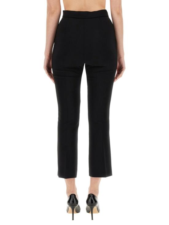  막스마라 네페타 울 블렌드 크레이프 팬츠 2411131081600 508003 Black - MAX MARA