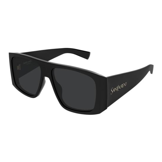 25FW 생로랑 선글라스 SL 832 오버사이즈 직사각형  (솔리드 블랙) - SAINT LAURENT