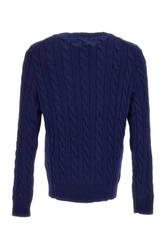 26SS 폴로 랄프로렌 로고 자수 케이블 니트 스웨터 710775885536BRIGHTNAVY Blue - POLO RALPH LAUREN