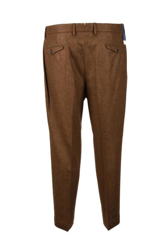  Santaniello Rima 수트 팬츠 리마 울  - 브라운 - OTHER BRANDS