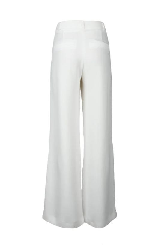  Costume National C. 스트레이트 팬츠 깔끔한 실루엣과 하이웨이스트 디자인의 와이드 레그 화이트 - COSTUME NATIONAL