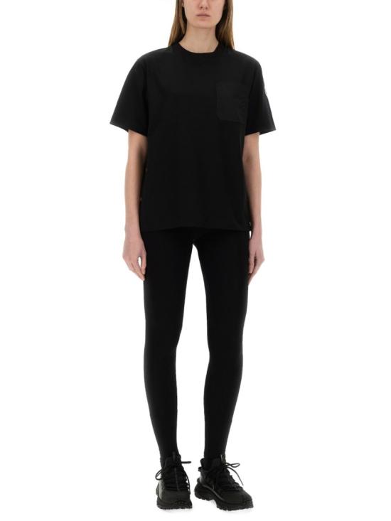  몽클레어 코튼 티셔츠 포켓 8C00020 89A4U999 Black - MONCLER