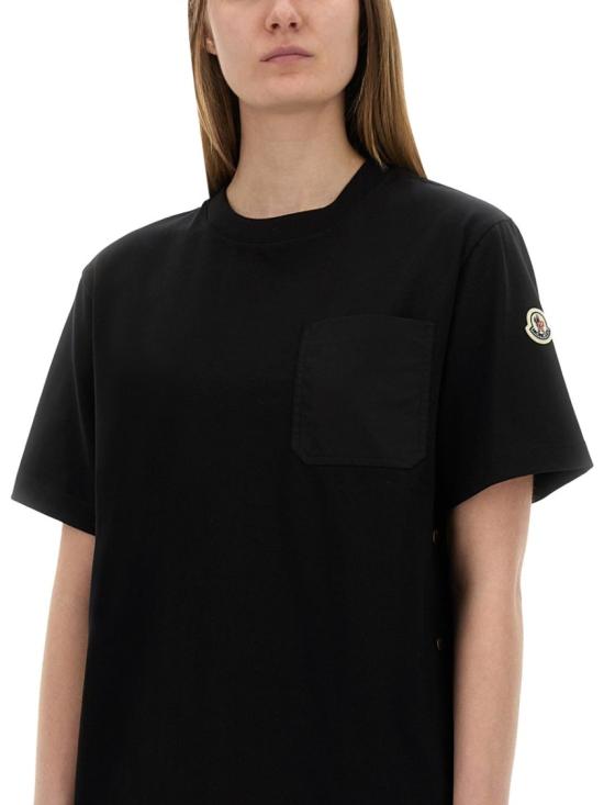  몽클레어 코튼 티셔츠 포켓 8C00020 89A4U999 Black - MONCLER