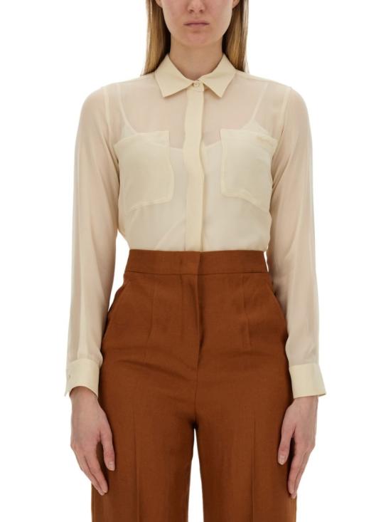  막스마라 봉골라 실크 셔츠 2411261012600 072028 Neutrals