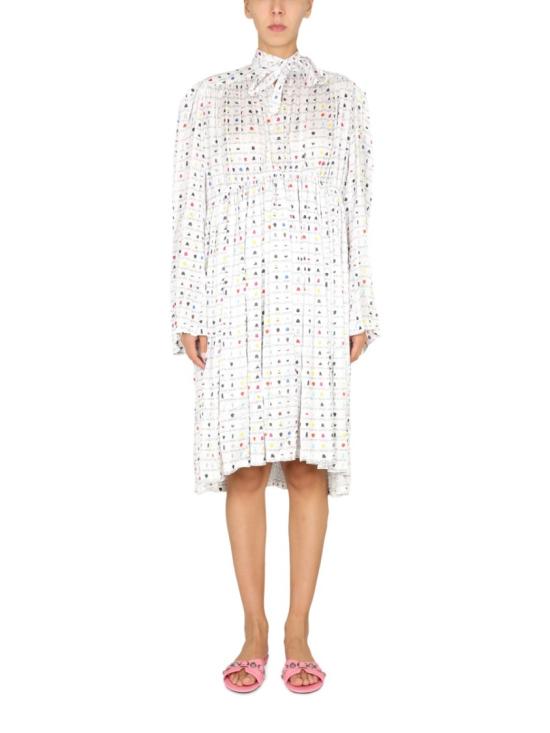  발렌시아가 미디 원피스 680795 TLL119000 White
