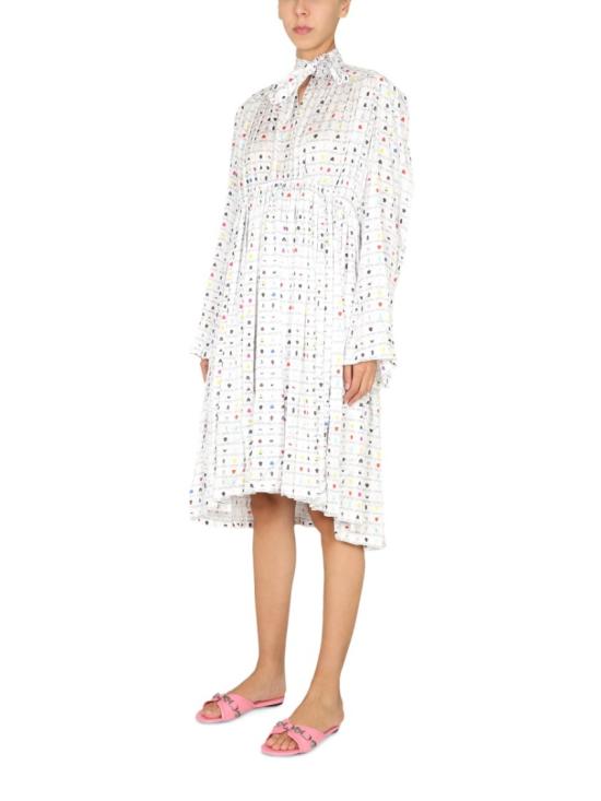  발렌시아가 미디 원피스 680795 TLL119000 White - BALENCIAGA