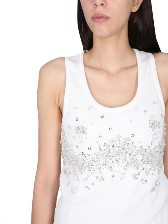  보테가베네타 민소매 티셔츠 746703 V31F09071 White - BOTTEGA VENETA