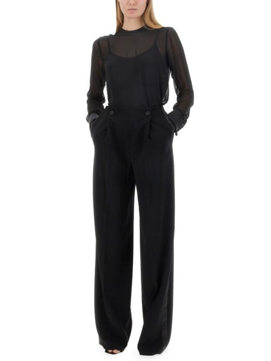  막스마라 스트레이트 팬츠 2311360337600 394003 Black - MAX MARA