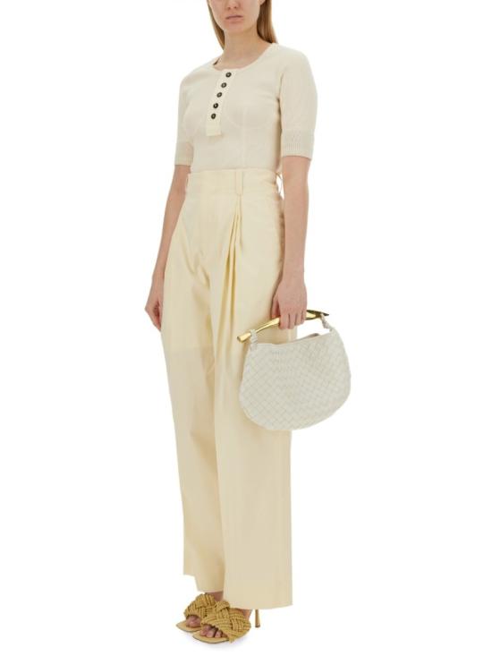  보테가베네타 반팔 티셔츠 779195 V3Z609028 Neutrals - BOTTEGA VENETA