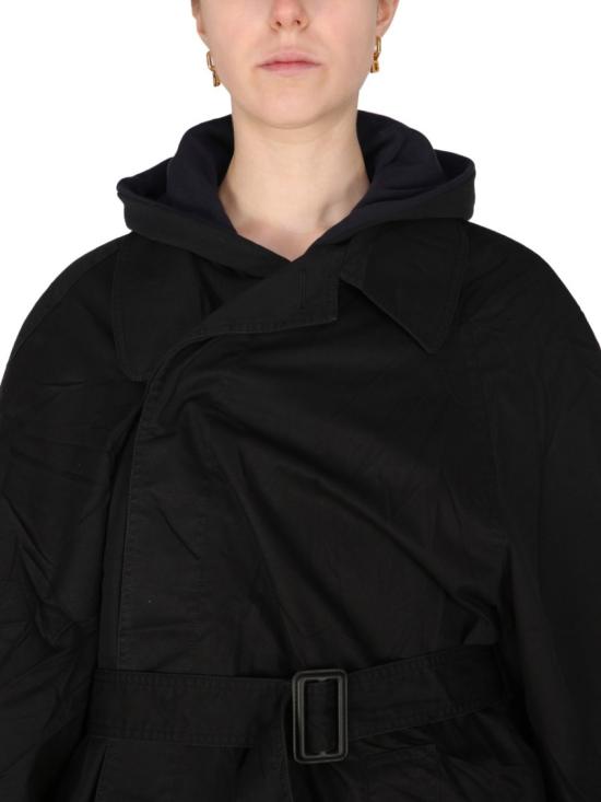  발렌시아가 트렌치 코트 698285 TKP060100 Black - BALENCIAGA