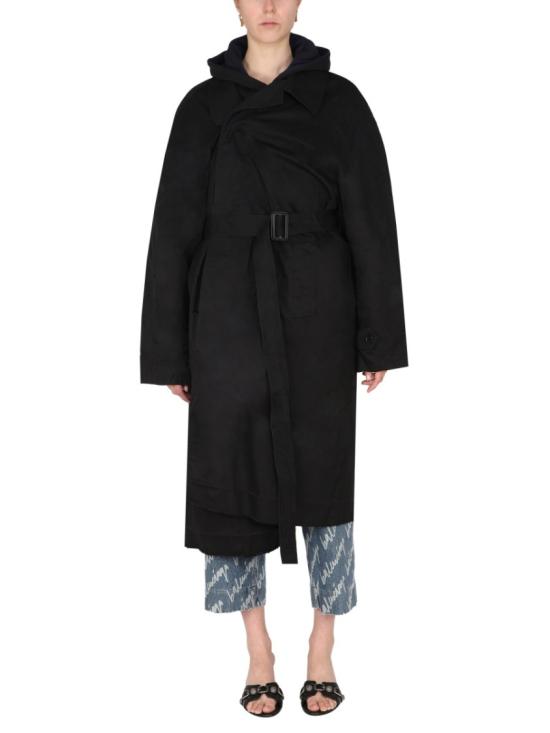  발렌시아가 트렌치 코트 698285 TKP060100 Black