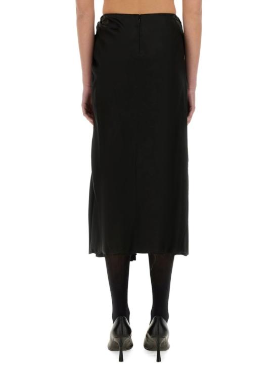  발렌시아가 드레이프 스커트 831248 TSO911000 Black - BALENCIAGA
