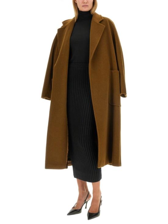  막스마라 세타 울 불렌드 니트 리브드 롱 스커트 2421306033600 192005 Black - MAX MARA