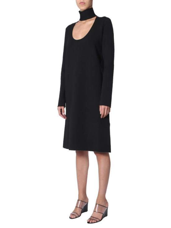  보테가베네타 미디 원피스 571955 VKBA01000 Black - BOTTEGA VENETA