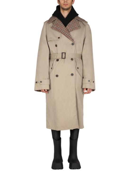  발렌시아가 트렌치 코트 681169 TLU239378 Neutrals
