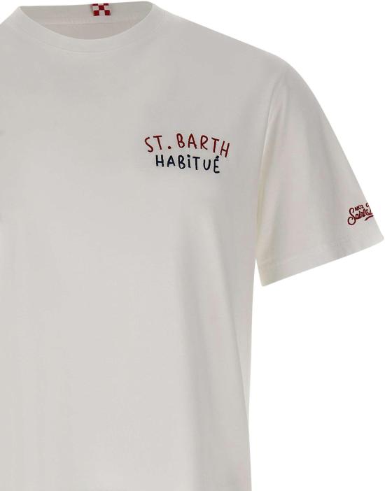 26SS 세인트바쓰 반팔 티셔츠 PRL000200320L WHITE - MC2 SAINT BARTH