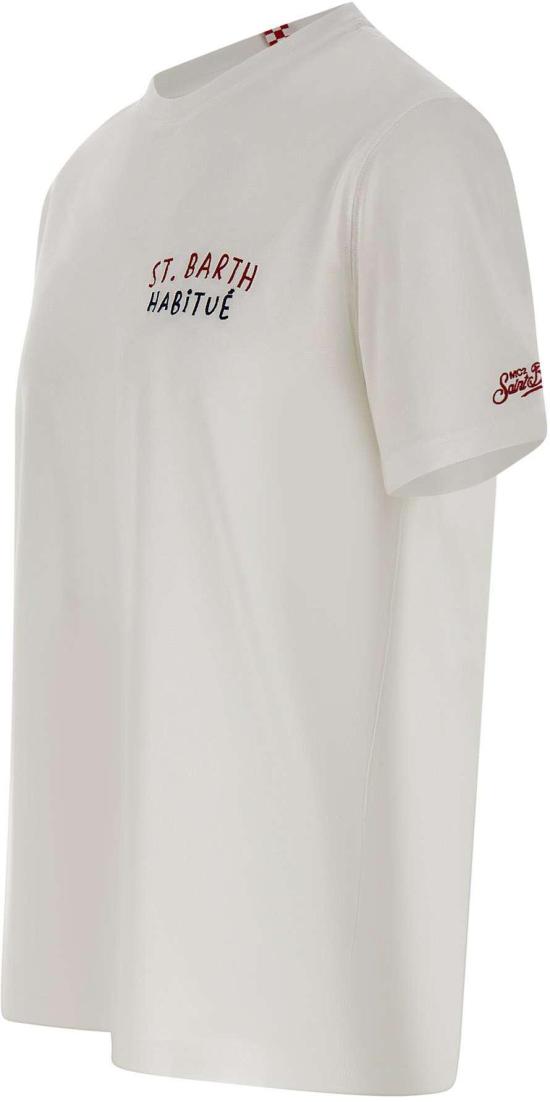 26SS 세인트바쓰 반팔 티셔츠 PRL000200320L WHITE - MC2 SAINT BARTH