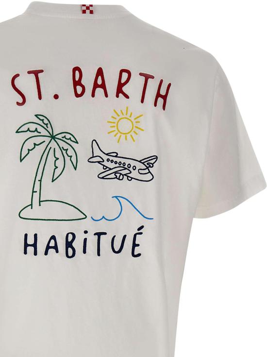 26SS 세인트바쓰 반팔 티셔츠 PRL000200320L WHITE - MC2 SAINT BARTH