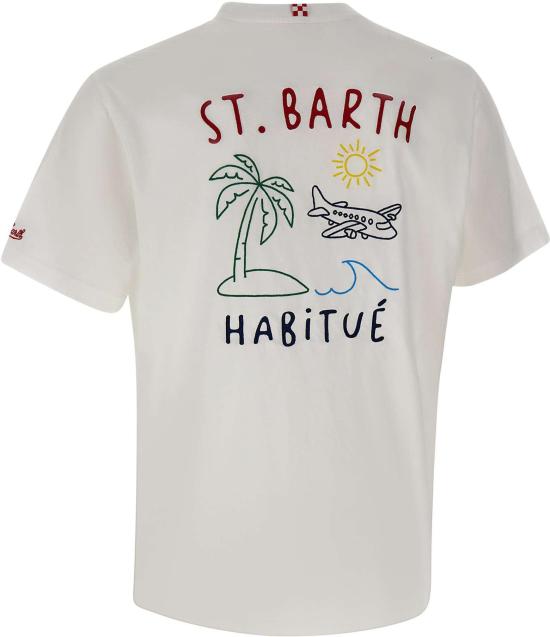 26SS 세인트바쓰 반팔 티셔츠 PRL000200320L WHITE - MC2 SAINT BARTH