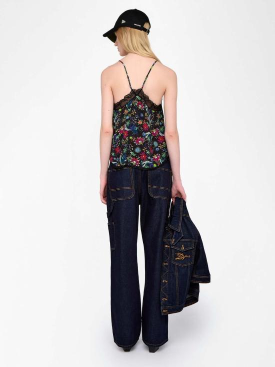  자딕앤볼테르 캐미솔 Zadig & Voltaire Christy Soft Virgin Garden  Encre - ZADIG & VOLTAIRE