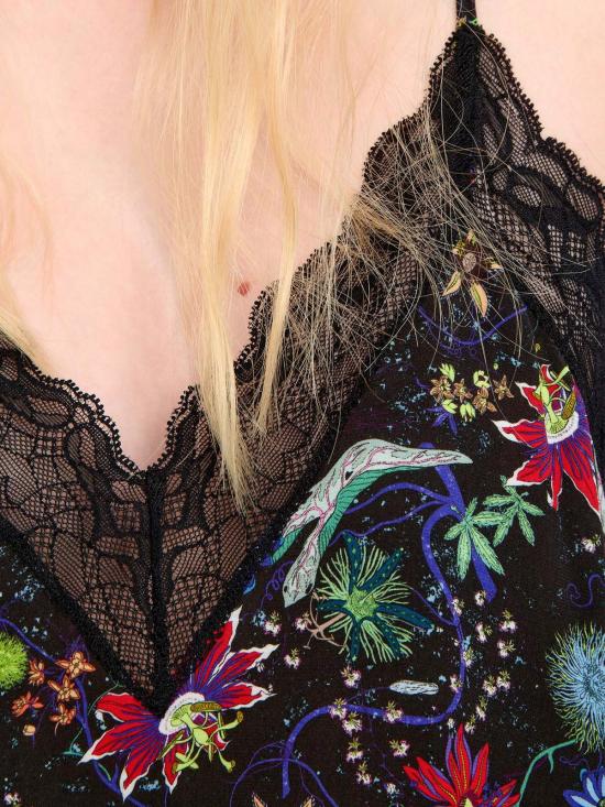  자딕앤볼테르 캐미솔 Zadig & Voltaire Christy Soft Virgin Garden  Encre - ZADIG & VOLTAIRE