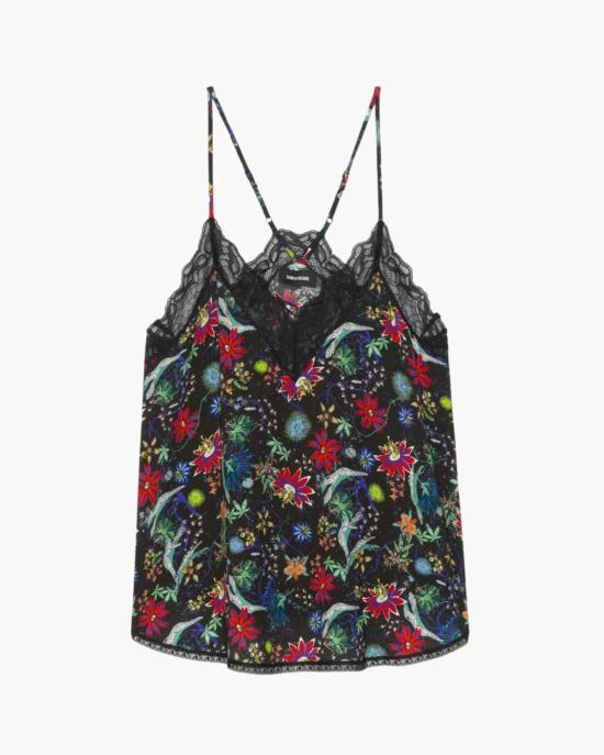  자딕앤볼테르 캐미솔 Zadig & Voltaire Christy Soft Virgin Garden  Encre