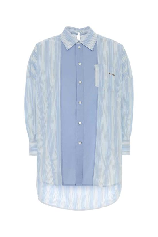 26SS 마르니 셔츠 CAMA0567QSUTC630 STB21 Stripped