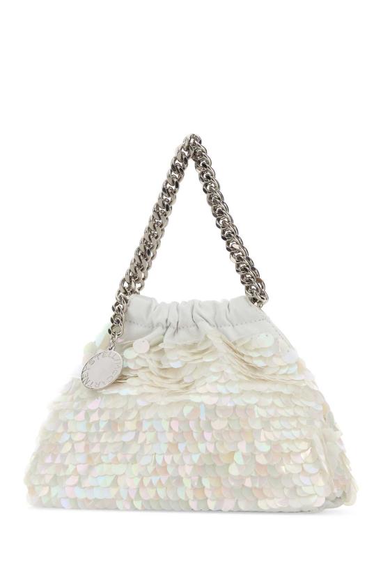 26SS 스텔라 맥카트니 팔라벨라 드로스트링 숄더백 7B0144WP0697 9001 White - STELLA MCCARTNEY