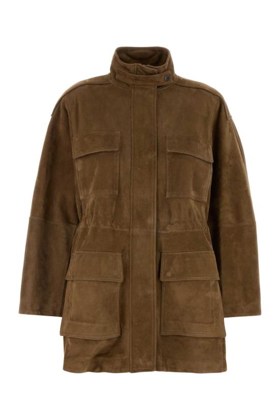 26SS 브루넬로 쿠치넬리 스웨이드 트윌 사파리 재킷 MPCAI7853 C9267 Camel