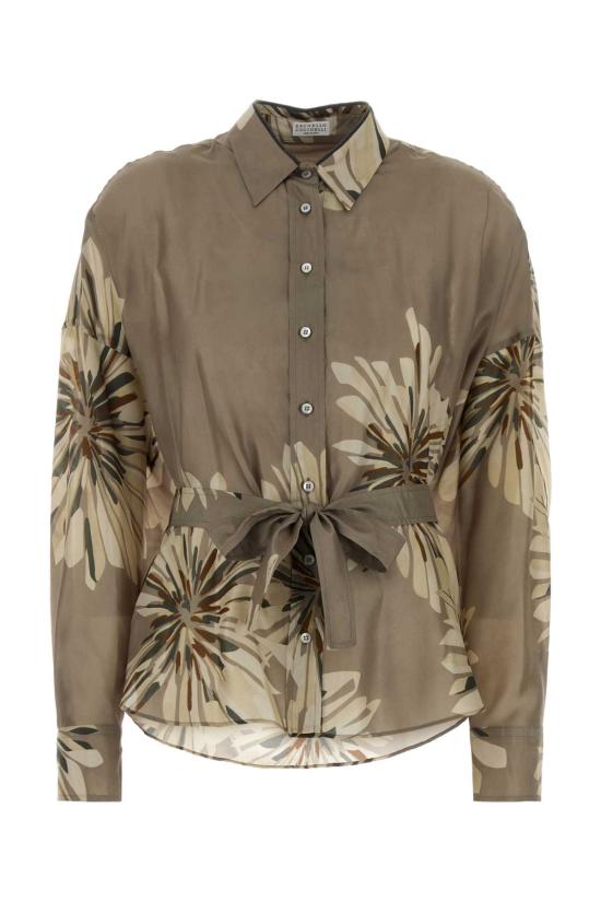 26SS 브루넬로 쿠치넬리 블라우스 MQ967RH216 C009 Printed