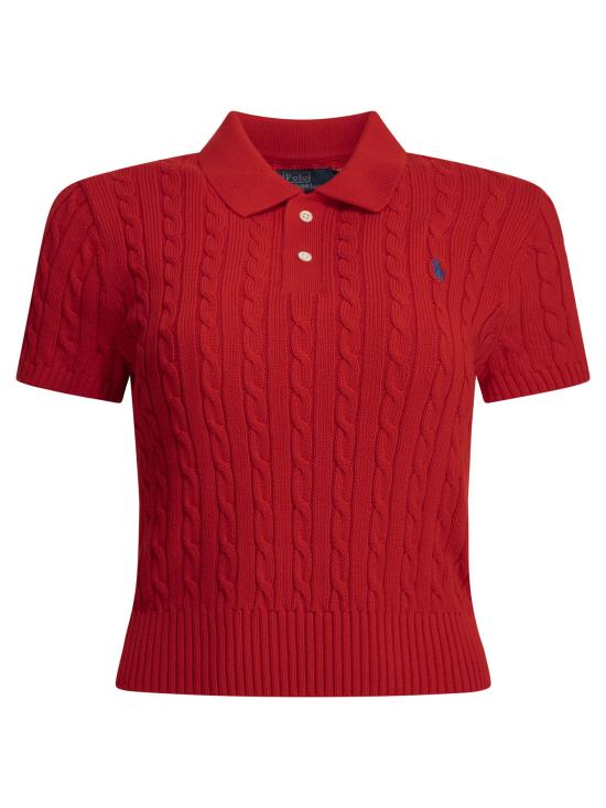 26SS 폴로 랄프로렌 폴로 티셔츠 211972118502CRUISE RED Red