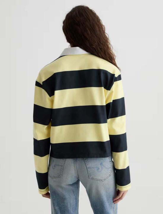  아드리아노 골드슈미드 폴로 티셔츠 Ag Jeans 런던 럭비 탑 - ADRIANO GOLDSCHMIED