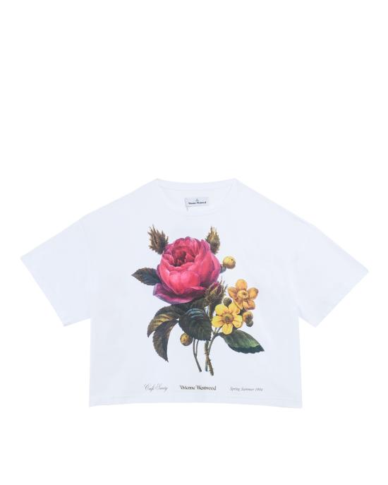 26SS 비비안웨스트우드 반팔 티셔츠 3G010055 J00B9 D A401 BIANCO