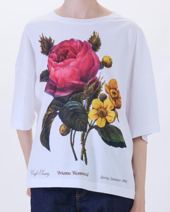 26SS 비비안웨스트우드 반팔 티셔츠 3G010055 J00B9 D A401 BIANCO - VIVIENNE WESTWOOD