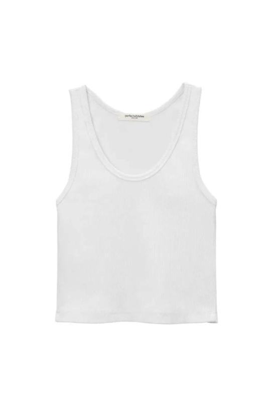  퍼펙트 화이트 티 민소매 티셔츠 데비 탱크 - PERFECT WHITE TEE