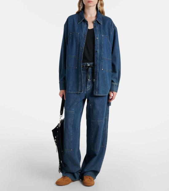  이자벨마랑 반팔 티셔츠 이자벨 마랑 잔쿠 티셔츠 블랙 - ISABEL MARANT
