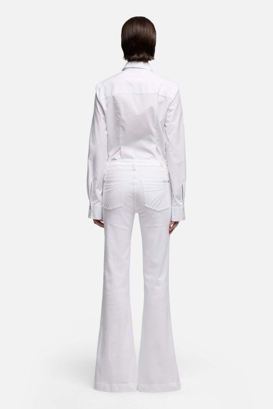  세븐포올맨카인드 데님 팬츠 7 For All Mankind Tailorless Dojo Jeans White - 7 FOR ALL MANKIND