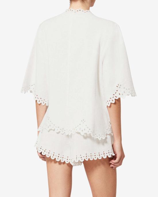  이자벨마랑 블라우스 이자벨 마랑 샤나 탑 화이트 - ISABEL MARANT