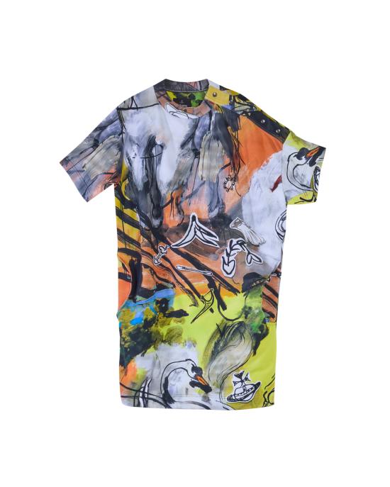 26SS 비비안웨스트우드 미디 원피스 1I01001B J00AQ O301 wonderland MULTICOLOR