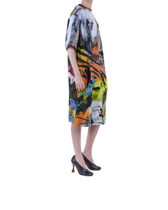 26SS 비비안웨스트우드 미디 원피스 1I01001B J00AQ O301 wonderland MULTICOLOR - VIVIENNE WESTWOOD