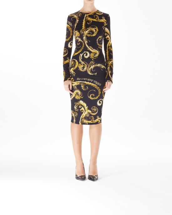  베르사체 미디 원피스 77HAO9B0 JS358 G89 NERO MULTI - VERSACE