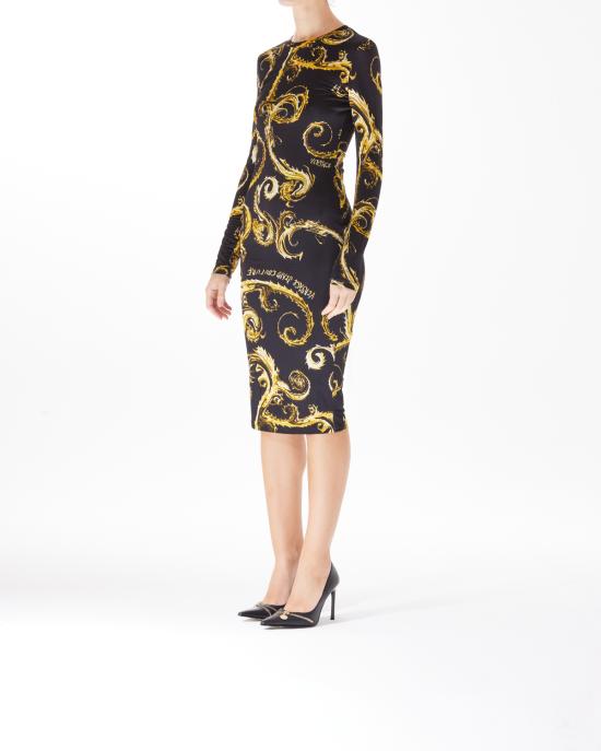  베르사체 미디 원피스 77HAO9B0 JS358 G89 NERO MULTI - VERSACE