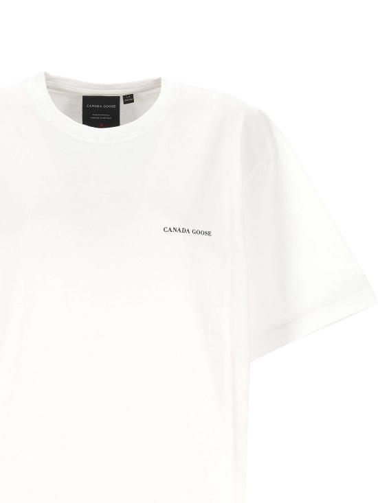 26SS 캐나다구스 반팔 티셔츠 1328M1 9227 Optic White Blanc Optique - CANADA GOOSE