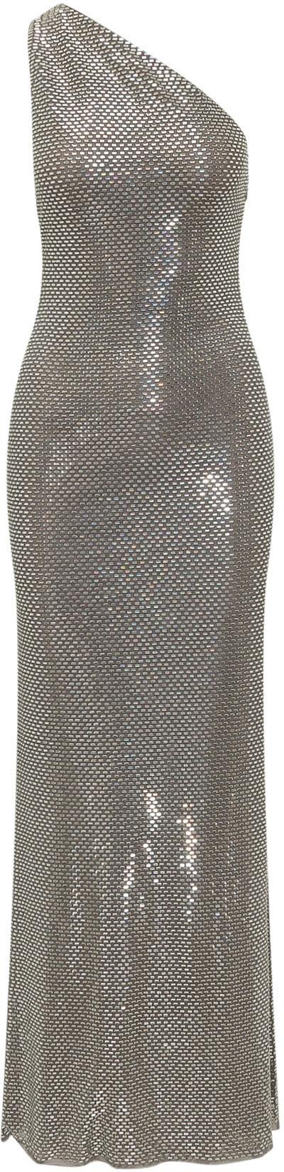 26SS 셀프 포트레이트 롱 원피스 SS26169XBGRGREY SILVER