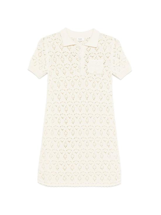 26SS 셀린느 숏 원피스 RR0LU3B57 01OW Bianco