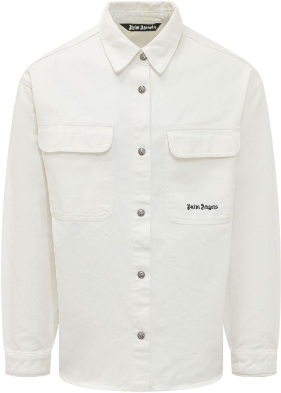 26SS 팜앤젤스 긴팔 셔츠 PMYD024S26DEN0010310 WHITE