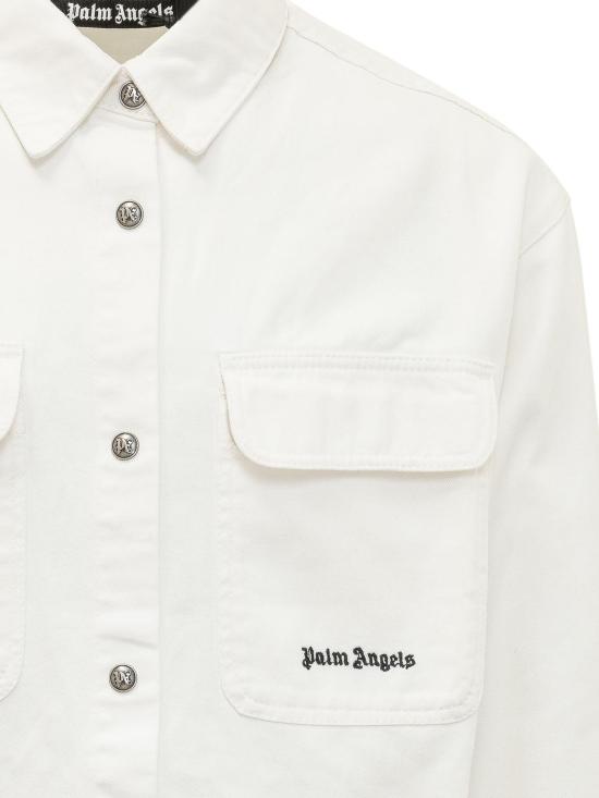 26SS 팜앤젤스 긴팔 셔츠 PMYD024S26DEN0010310 WHITE - PALM ANGELS