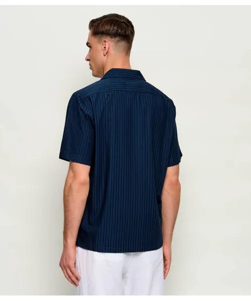 26SS 보스 반팔 셔츠 50559321 10277648 01 404 Dark blue - BOSS